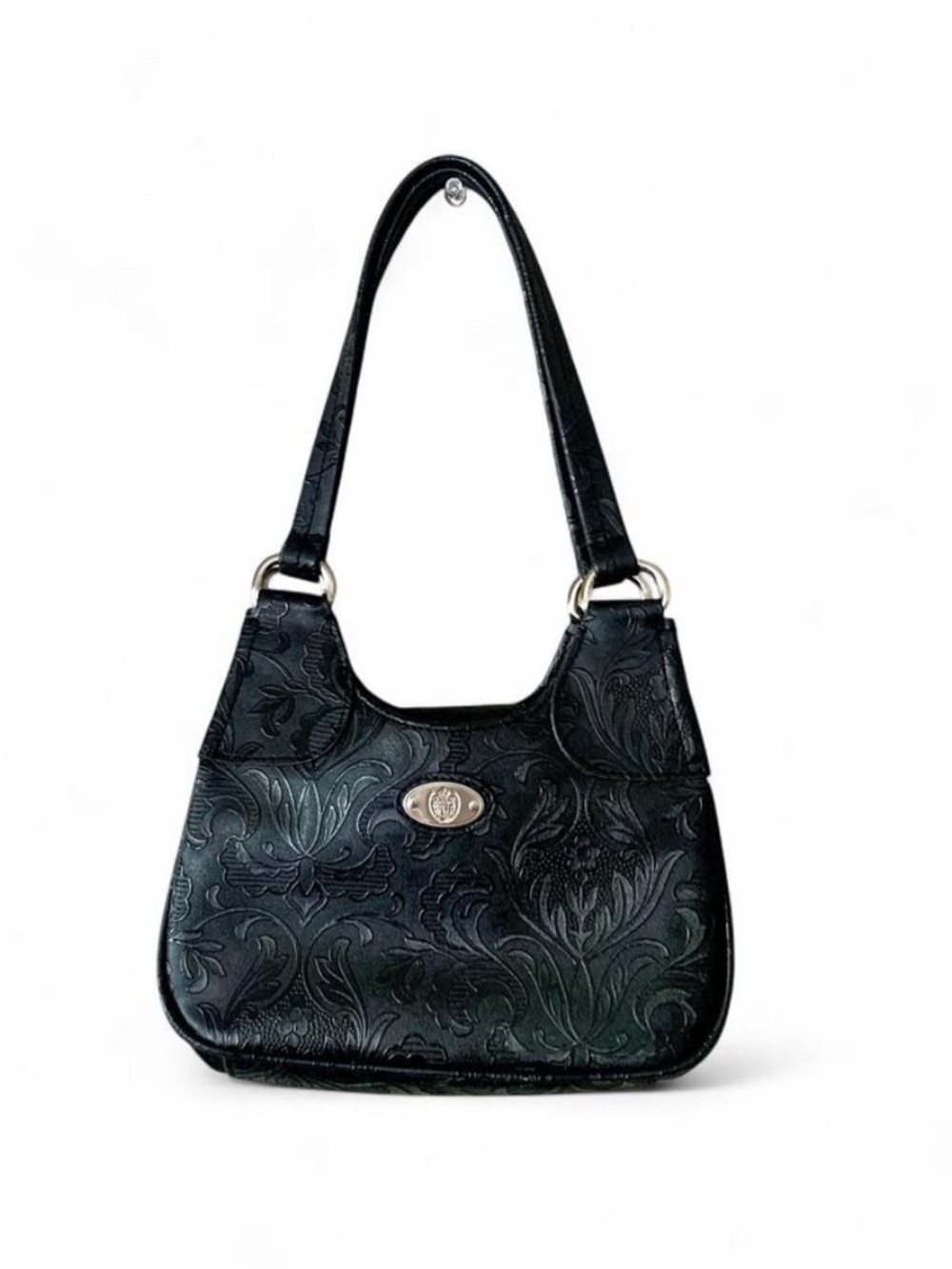 ✨ VINTAGE LIZ CLAIBORNE TOOLED BAGUETTE BAG ✨